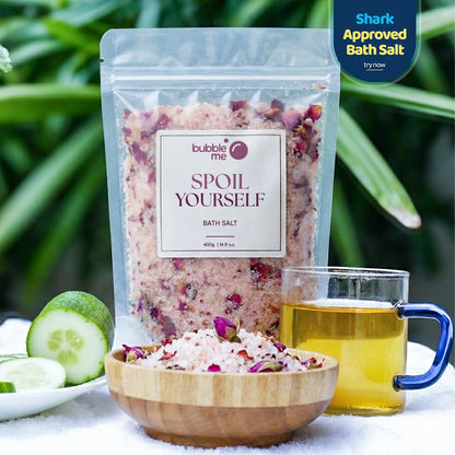 Spoil Yourself Bath Salt with Epsom & Pink Salt | Better Sleep, Muscle Recovery, Stress Relief | 400g