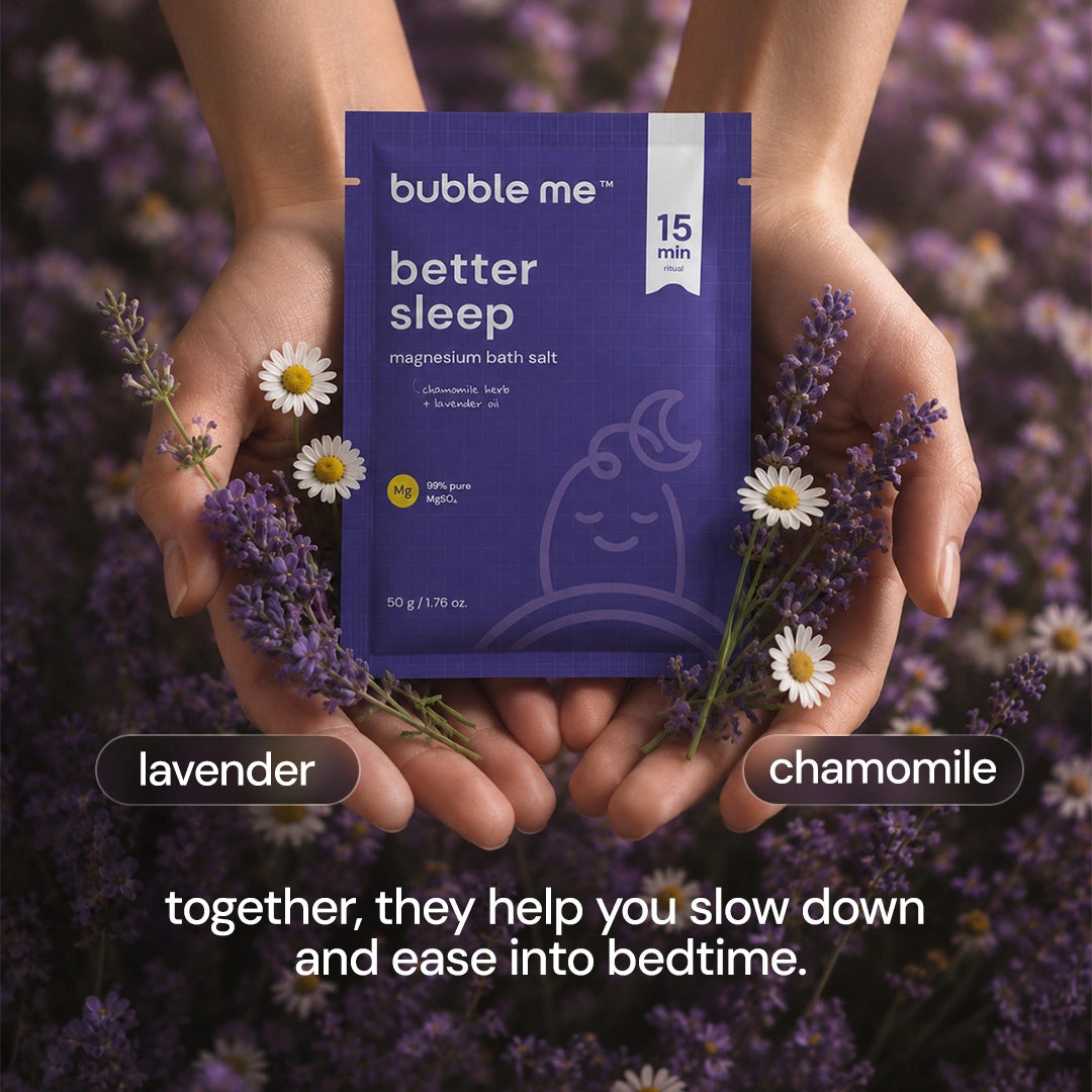 Better Sleep Magnesium Bath Salt 50g | Lavender + Chamomile
