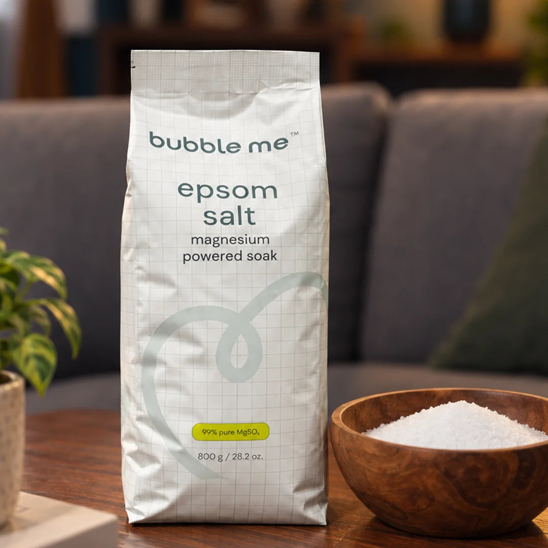 Magnesium Powered Epsom Salt 800g | 99.8% Epsom Salt + Peppermint