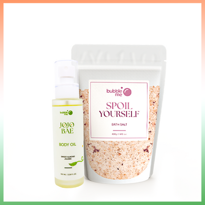 Body Care Duo – Bath Salts & Nourishing Body Oil
