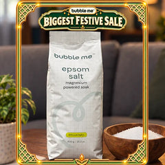 Magnesium Powered Epsom Salt 800g | 99.8% Epsom Salt + Peppermint