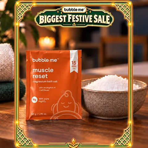 Muscle Reset Magnesium Bath Salt 50g | Dead Sea Salt + Eucalyptus