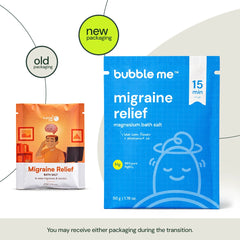 Migraine Relief Magnesium Bath Salt 50g | Peppermint + Chamomile