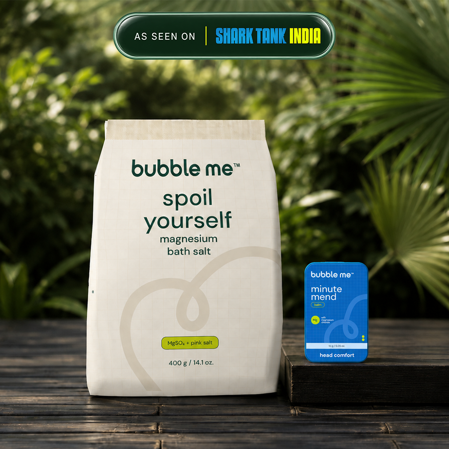 Head-to-Toe Magnesium Relief Combo | Spoil Yourself Bath Salt + Minute Mend Balm
