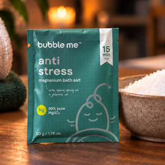 Anti Stress Magnesium Bath Salt 50g | Jasmine + Peppermint