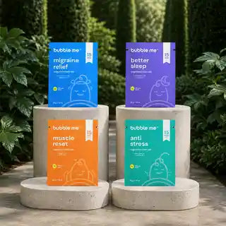 The Reset Kit - 4 Magnesium Bath Salt Rituals for Sleep, Stress, Muscle & Head Comfort