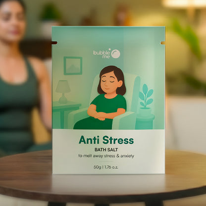 Anti-Stress | Epsom Salt Infused with Jasmine & Ylang Ylang Oils | Bath Salt Sachet