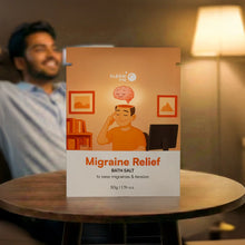 Migraine Relief | Epsom Salt with Peppermint & Chamomile Herbs | Bath Salt Sachet