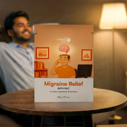 Migraine Relief | Epsom Salt with Peppermint & Chamomile Herbs | Bath Salt Sachet