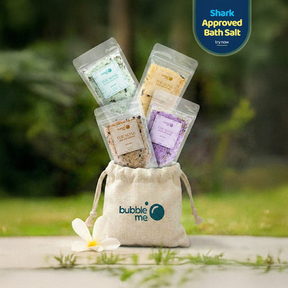 The Soak Potli | Epsom Salt & Essential Herbs | Pack of 4 | Bath salts