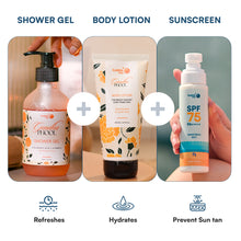 Daily Body Care Combo | Sunscreen, Shower Gel & Lotion