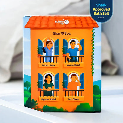 The Reset Kit - Bath Salts | Anti-Stress | Muscle Reset | Migraine Relief | Good Sleep | Pack of 4