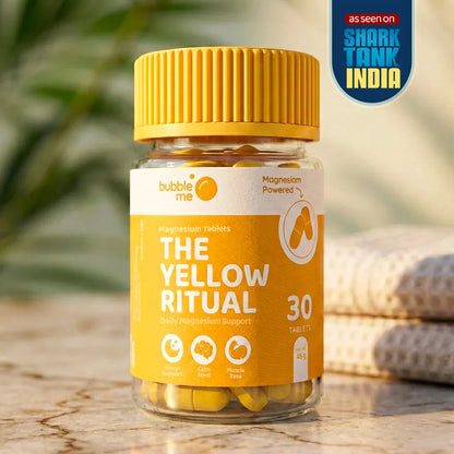 The Yellow Ritual | Magnesium Supplement Tablets | Supports Daily Magnesium Intake, Mineral Balance & Nutrition | 30 Tablets