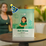 Anti-Stress | Epsom Salt Infused with Jasmine & Ylang Ylang Oils | Bath Salt Sachet