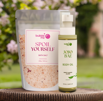 Body Care Duo – Bath Salts & Nourishing Body Oil