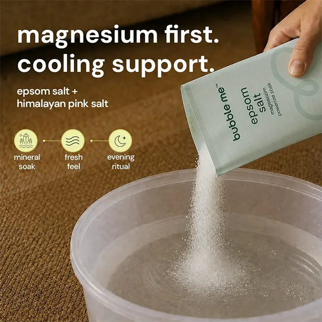 Magnesium Powered Epsom Salt 800g | 99.8% Epsom Salt + Peppermint