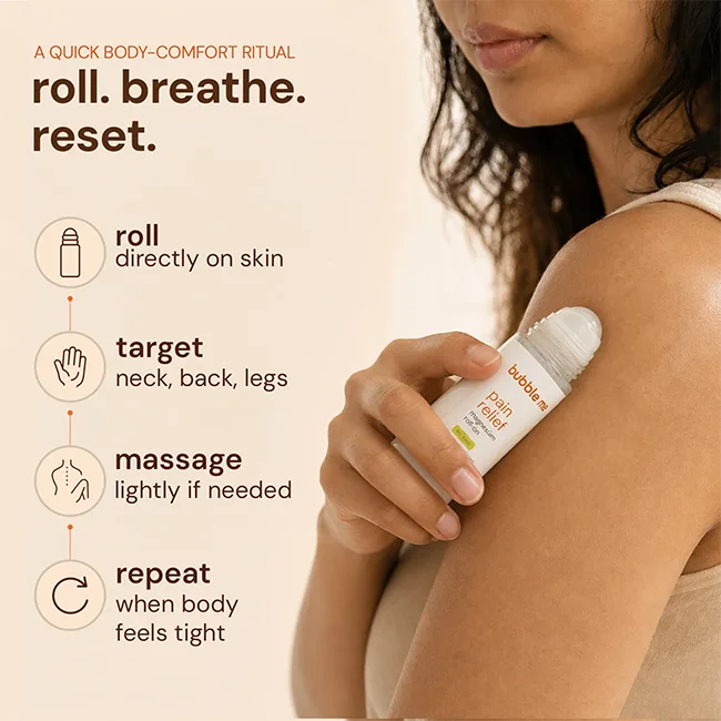 Pain Relief Magnesium Roll-On 50mL | 20% Magnesium Chloride + Menthol